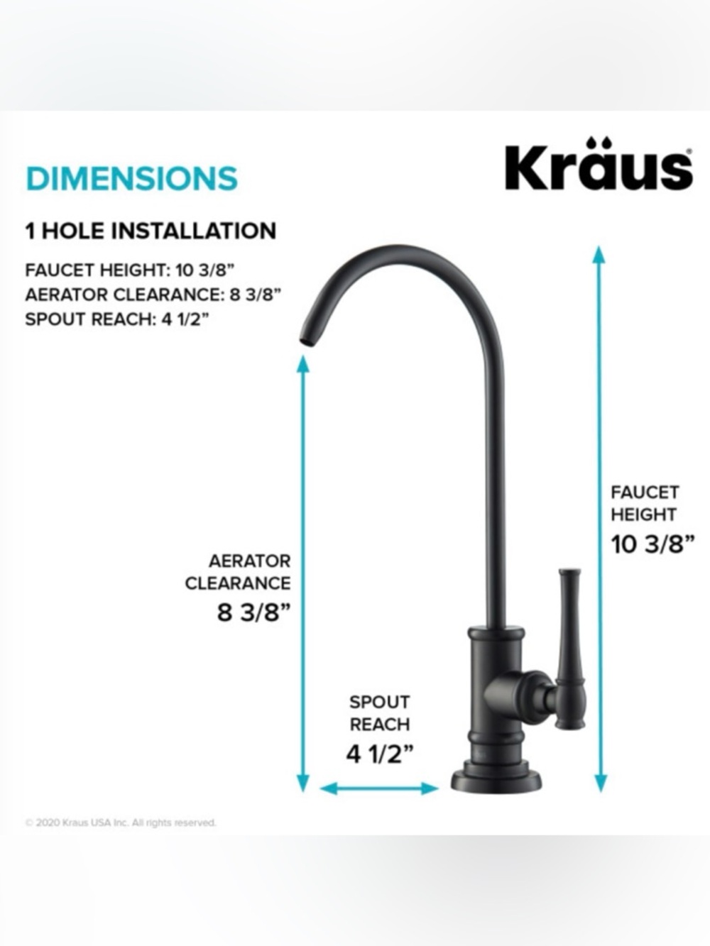 Kraus Allyn Lead-Free Water Filter Faucet – Spot-Free Matte Black